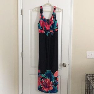 Floral print Plus size maxi dress size 1X